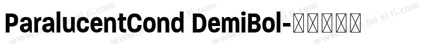 ParalucentCond DemiBol字体转换